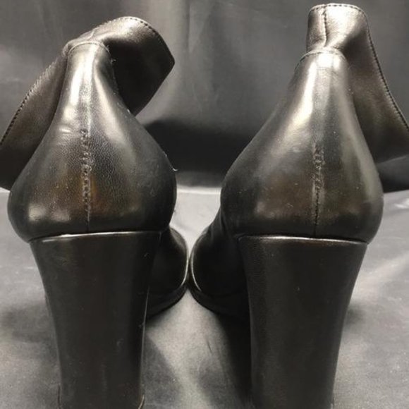 Sigerson Morrison Black Belle By Maxim Boots Wedge - Picture 4 of 12